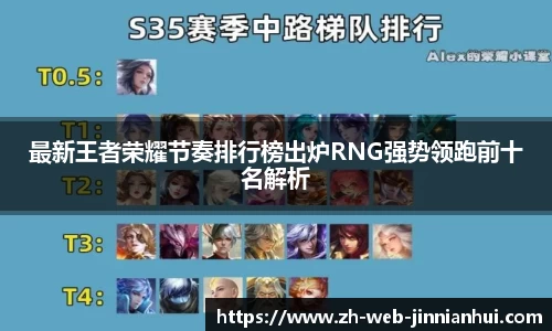 最新王者荣耀节奏排行榜出炉RNG强势领跑前十名解析